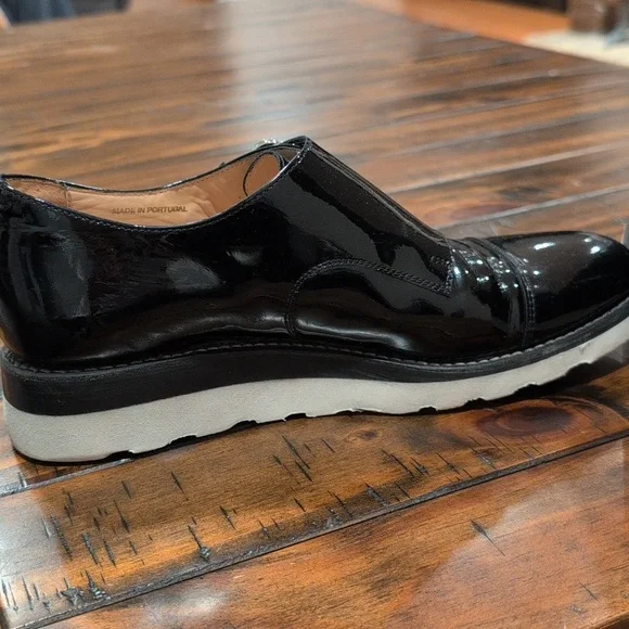 The Office Of Angela Scott Mr. Sterling Monk Strap Patent Shoes Oxford 38.5